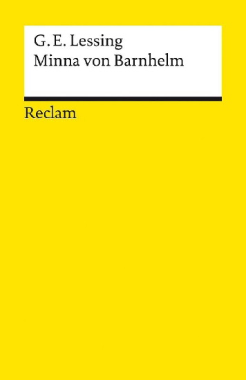 Buchcover und Innenansicht für das Buch: Minna von Barnhelm, oder das Soldatenglück. Ein Lustspiel in fünf Aufzügen