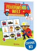 Buchcover und Innenansicht für das Buch: Mon ami le pompier - Livre de jeux