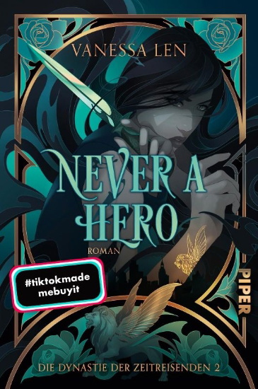 Buchcover und Innenansicht für das Buch: Never a Hero