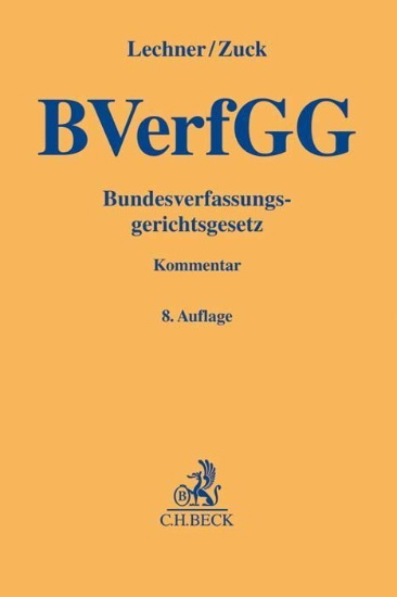 Buchcover und Innenansicht für das Buch: Bundesverfassungsgerichtsgesetz