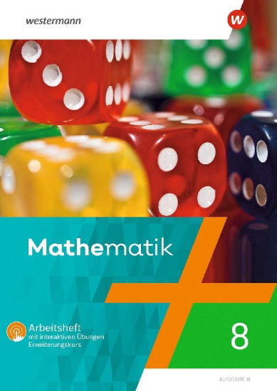 Buchcover und Innenansicht für das Buch: Mathematik - Ausgabe N 2020. Arbeitsheft 8E mit interaktiven Übungen