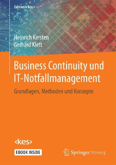 Buchcover und Innenansicht für das Buch: Business Continuity und IT-Notfallmanagement