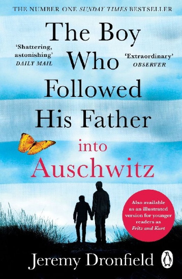 Buchcover und Innenansicht für das Buch: The Boy Who Followed His Father into Auschwitz