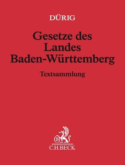 Buchcover und Innenansicht für das Buch: Gesetze des Landes Baden-Württemberg (ohne Fortsetzungsnotierung). Inkl. 160. Ergänzungslieferung