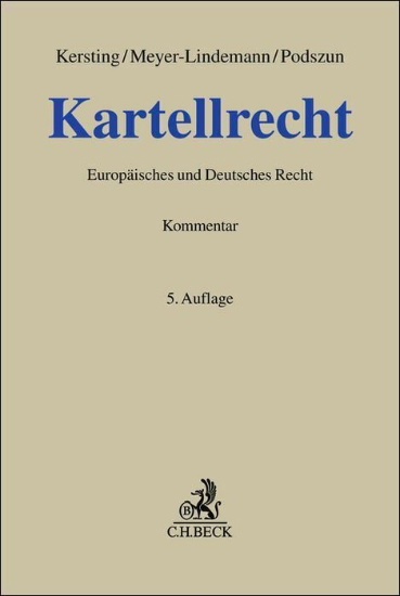 Buchcover und Innenansicht für das Buch: Kartellrecht