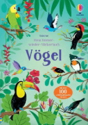 Buchcover und Innenansicht für das Buch: Mein Immer-wieder-Stickerbuch: Vögel