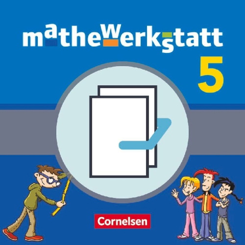 Buchcover und Innenansicht für das Buch: mathewerkstatt 5. Schuljahr. Schülerbuch inkl. Rechenbausteine - Training. Mittlerer Schulabschluss
