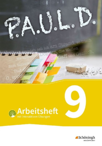 Buchcover und Innenansicht für das Buch: P.A.U.L. D. (Paul) 9. Arbeitsheft  mit interaktiven Übungen. Für Gymnasien und Gesamtschulen - Bisherige Ausgabe