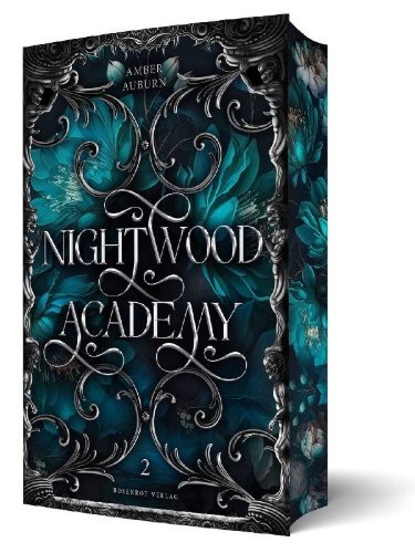Buchcover und Innenansicht für das Buch: Nightwood Academy 2 - Dark Romantasy Serie