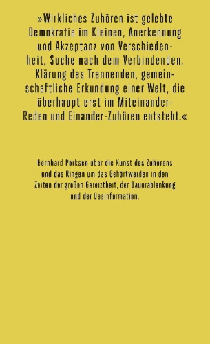 Buchcover und Innenansicht für das Buch: Zuhören
