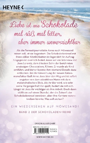 Buchcover und Innenansicht für das Buch: Schokolade am Strand - Süße Träume