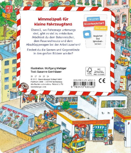 Buchcover und Innenansicht für das Buch: Sachen suchen: Meine Fahrzeuge