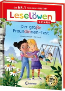 Buchcover und Innenansicht für das Buch: Leselöwen 1. Klasse - Der große Freundinnen-Test