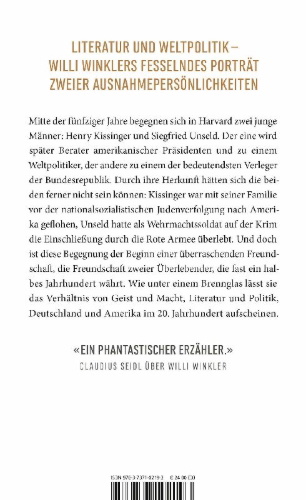 Buchcover und Innenansicht für das Buch: Kissinger & Unseld