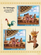 Buchcover und Innenansicht für das Buch: Disney Vaiana 2: Zauberhafter Rätselspaß - Mit Stickern!