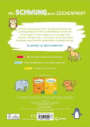 Buchcover und Innenansicht für das Buch: Zeichnen lernen mit Spurrillen - Tiere