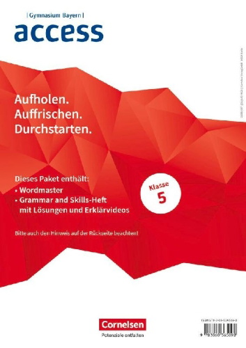 Buchcover und Innenansicht für das Buch: Access 5. Jahrgangsstufe. Bayern - Wordmaster und Grammar and Skills (Im Paket)