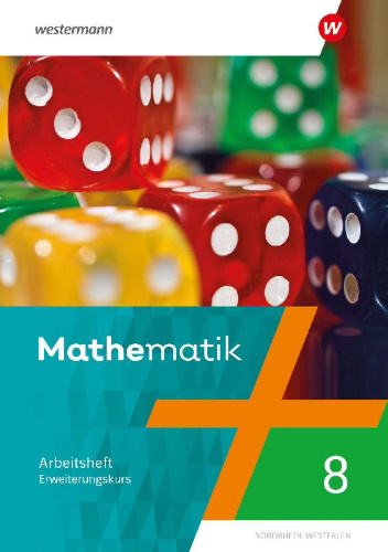 Buchcover und Innenansicht für das Buch: Mathematik 8. Arbeitsheft mit Lösungen. Nordrhein-Westfalen