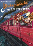 Buchcover und Innenansicht für das Buch: Kissenschlacht im Nachtexpress