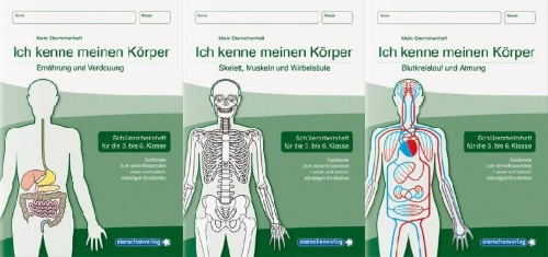 Buchcover und Innenansicht für das Buch: Ich kenne meinen Körper - 3 Hefte im Kombi
