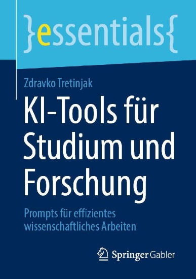 Buchcover und Innenansicht für das Buch: KI¿Tools für Studium und Forschung