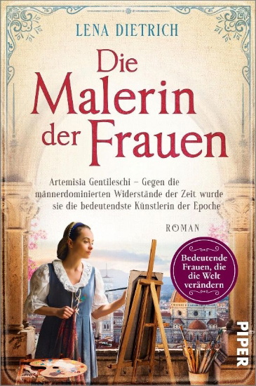 Buchcover und Innenansicht für das Buch: Die Malerin der Frauen
