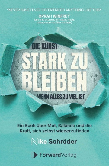 Buchcover und Innenansicht für das Buch: Die Kunst, stark zu bleiben, wenn alles zu viel ist