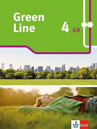 Buchcover und Innenansicht für das Buch: Green Line 4 G9. Schülerbuch. Fester Einband Klasse 8