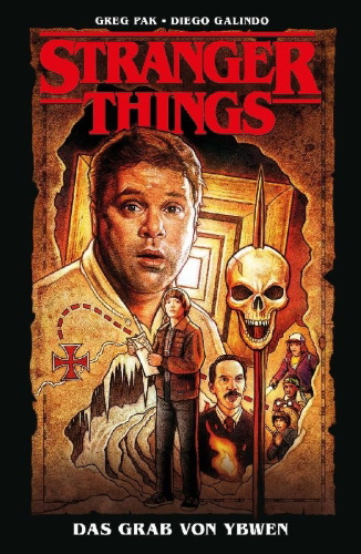 Buchcover und Innenansicht für das Buch: Stranger Things; Tomb of Ybwen #1-#4