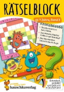 Buchcover und Innenansicht für das Buch: Rätselblock ab 7 Jahre, Band 3