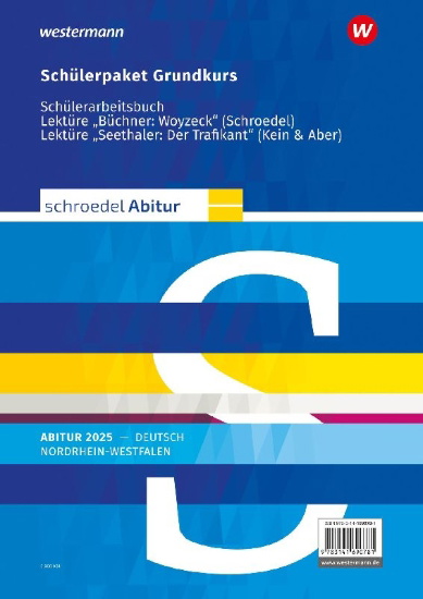 Buchcover und Innenansicht für das Buch: Schroedel Abitur. Deutsch. Grundkurs. Ausgabe für Nordrhein-Westfalen 2025