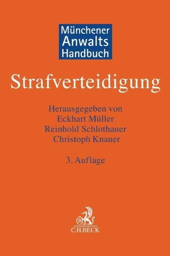 Buchcover und Innenansicht für das Buch: Münchener Anwaltshandbuch Strafverteidigung
