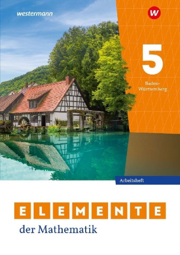 Buchcover und Innenansicht für das Buch: Elemente der Mathematik SI. Arbeitsheft 5 mit Lösungen. Für Baden-Württemberg