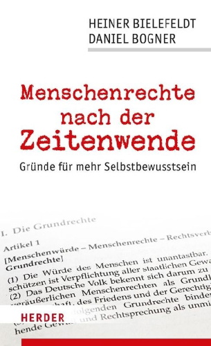Buchcover und Innenansicht für das Buch: Menschenrechte nach der Zeitenwende
