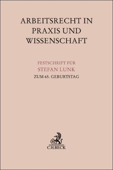 Buchcover und Innenansicht für das Buch: Arbeitsrecht in Praxis und Wissenschaft