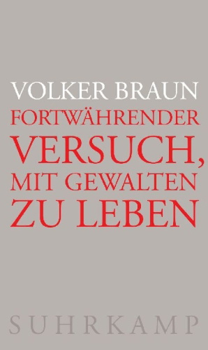 Buchcover und Innenansicht für das Buch: Fortwährender Versuch, mit Gewalten zu leben