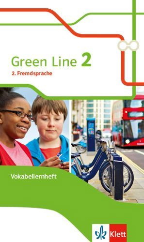 Buchcover und Innenansicht für das Buch: Green Line 2. 2. Fremdsprache. Vokabellernheft Klasse 7