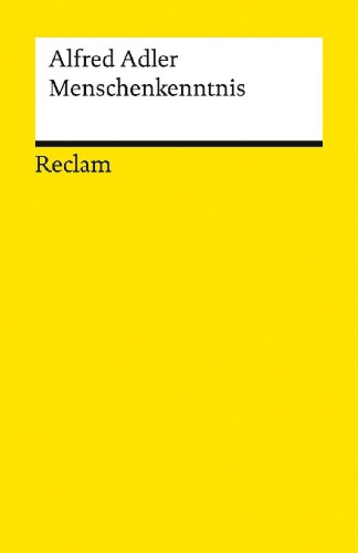 Buchcover und Innenansicht für das Buch: Menschenkenntnis