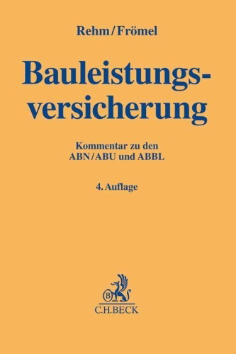 Buchcover und Innenansicht für das Buch: Bauleistungsversicherung