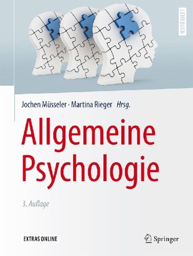 Buchcover und Innenansicht für das Buch: Allgemeine Psychologie