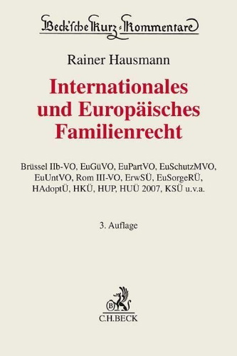 Buchcover und Innenansicht für das Buch: Internationales und Europäisches Familienrecht