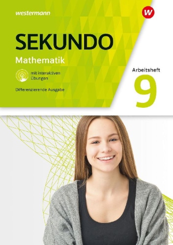 Buchcover und Innenansicht für das Buch: Sekundo 9. Arbeitsheft mit  interaktiven Übungen. Allgemeine Ausgabe
