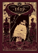 Buchcover und Innenansicht für das Buch: 1629, oder die erschreckende Geschichte der Schiffbrüchigen der Jakarta. Band 1 (limitierte Vorzugsausgabe)