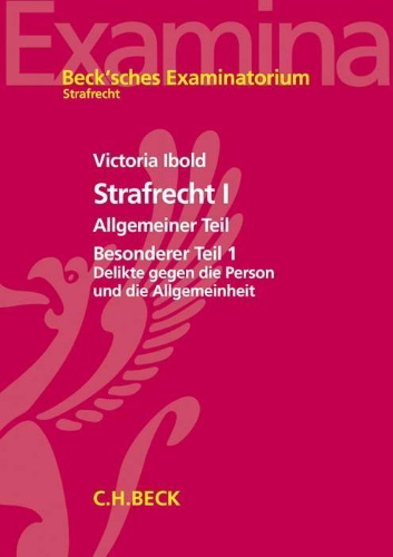 Buchcover und Innenansicht für das Buch: Strafrecht I