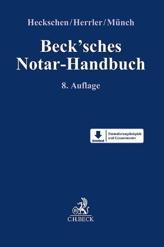 Buchcover und Innenansicht für das Buch: Beck'sches Notar-Handbuch