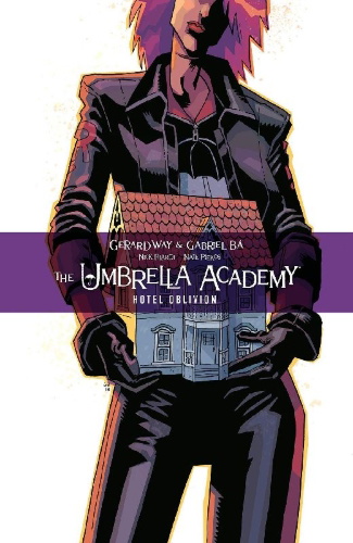 Buchcover und Innenansicht für das Buch: The Umbrella Academy: