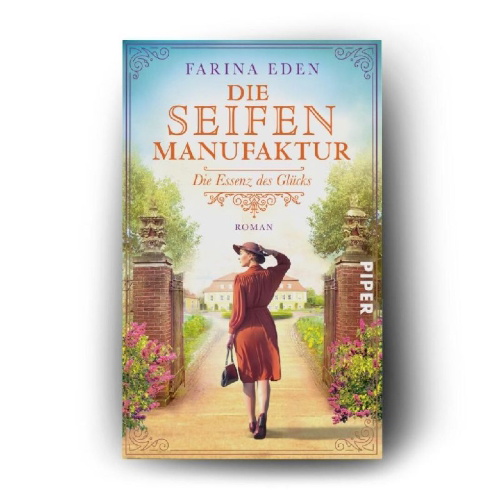 Buchcover und Innenansicht für das Buch: Die Seifenmanufaktur - Die Essenz des Glücks