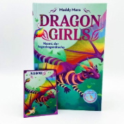 Buchcover und Innenansicht für das Buch: Dragon Girls - Naomi, der Regenbogendrache