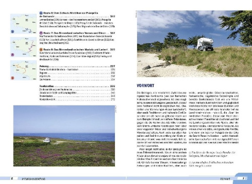 Buchcover und Innenansicht für das Buch: Reise Know-How Wohnmobil-Tourguide Bretagne