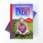 Buchcover und Innenansicht für das Buch: Mensch, Erde! Wir könnten es so schön haben